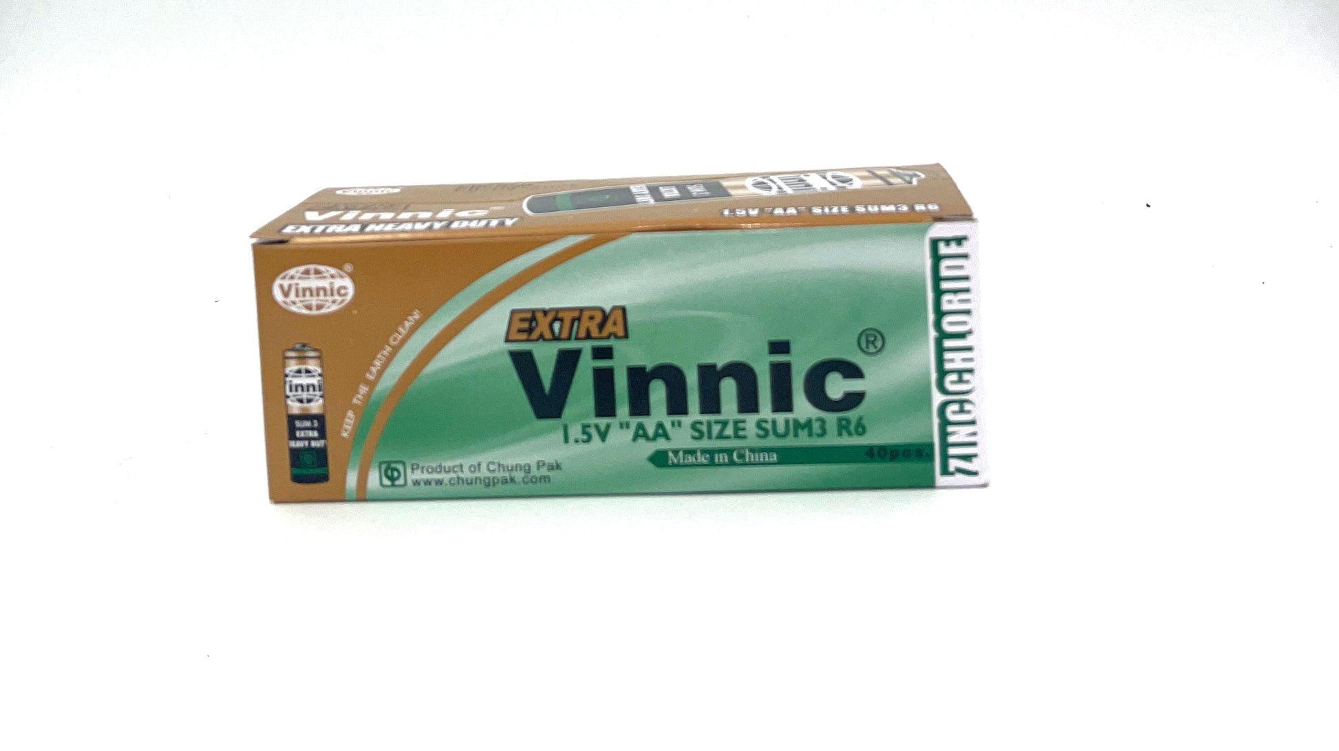 Vinnic Extra Heavy Duty AA Batteries- 40 Pcs. Box SPER6MSG from EdgingWarehouse.com where we sell the best male sex toys and fleshlight type strokers for masturbation, edging and gooning and other men's health and sexual wellness items.