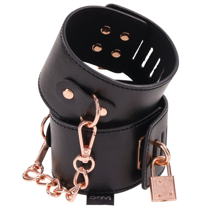 Brat Locking Cuffs - Black | Sportsheets | SS09849 | 646709098490 from EdgingWarehouse.com and EroticWarehouse.com where we sell the best adult sex toys and fleshlight type strokers for masturbation, edging and gooning and other adult health and sexual we
