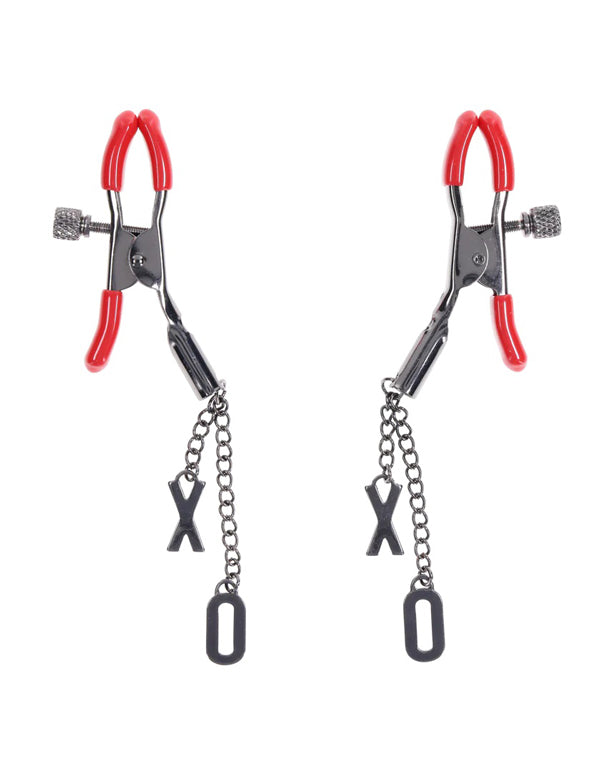 eX's and Oh's Nipple Clamps | Sportsheets | SS09983 | 646709099831 from EdgingWarehouse.com and EroticWarehouse.com where we sell the best adult sex toys and fleshlight type strokers for masturbation, edging and gooning and other adult health and sexual w