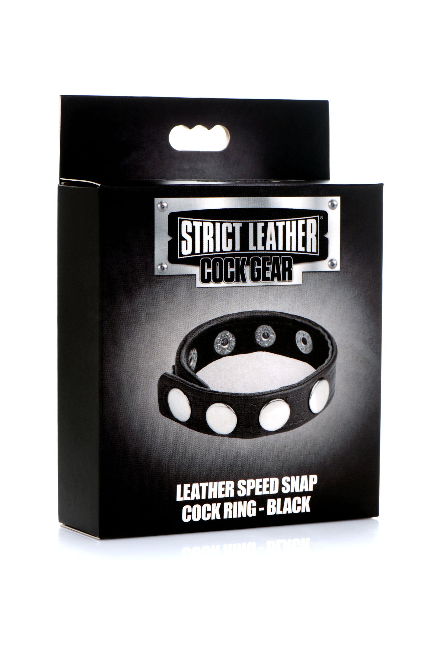 Cock Gear Leather Speed Snap Cock Ring - Black STR-AG845-BLK 848518045553 from EdgingWarehouse.com where we sell the best male sex toys and fleshlight type strokers for masturbation, edging and gooning and other men's health and sexual wellness items.