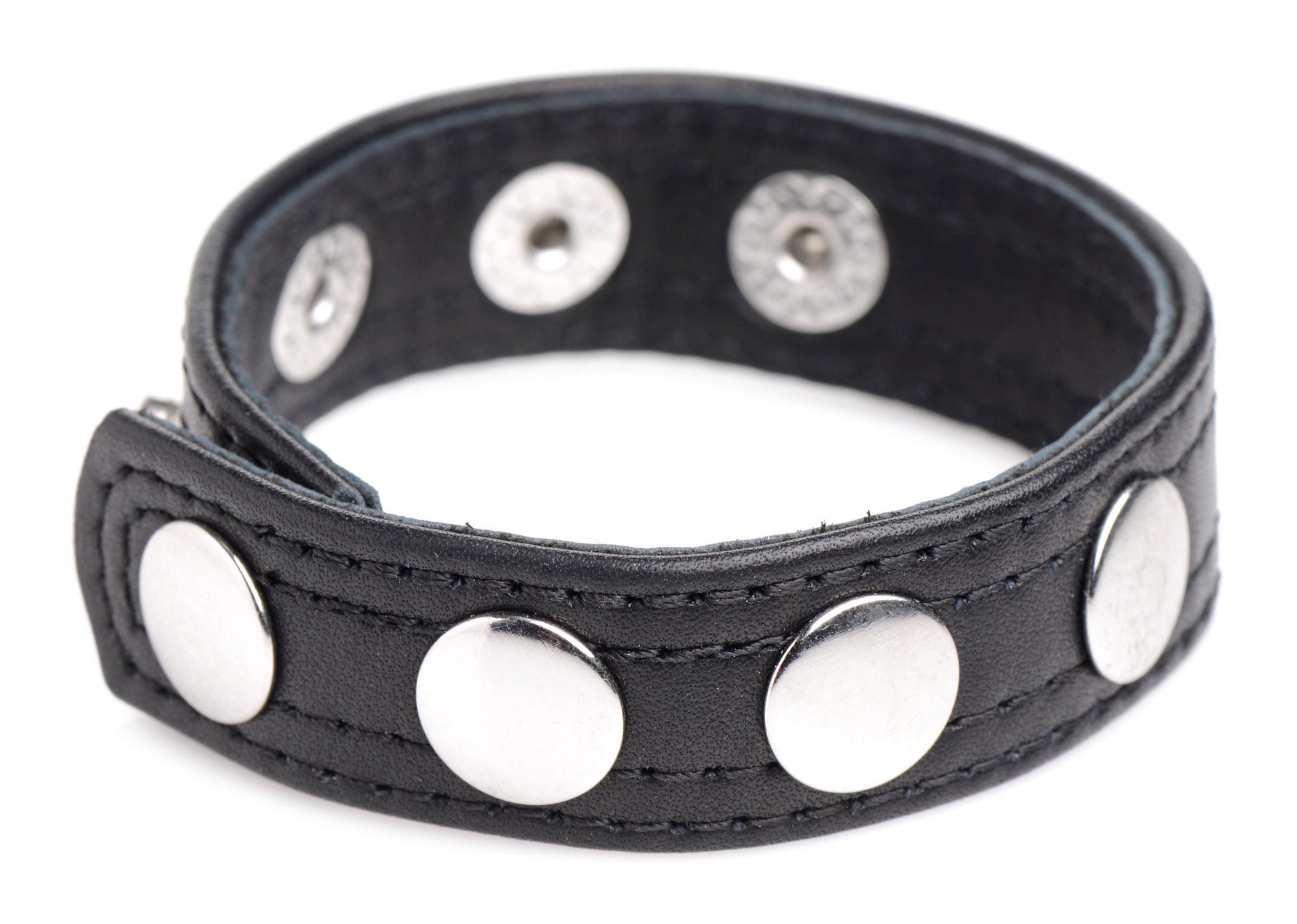 Cock Gear Leather Speed Snap Cock Ring - Black STR-AG845-BLK 848518045553 from EdgingWarehouse.com where we sell the best male sex toys and fleshlight type strokers for masturbation, edging and gooning and other men's health and sexual wellness items.