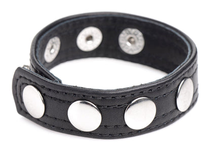 Cock Gear Leather Speed Snap Cock Ring - Black STR-AG845-BLK 848518045553 from EdgingWarehouse.com where we sell the best male sex toys and fleshlight type strokers for masturbation, edging and gooning and other men's health and sexual wellness items.