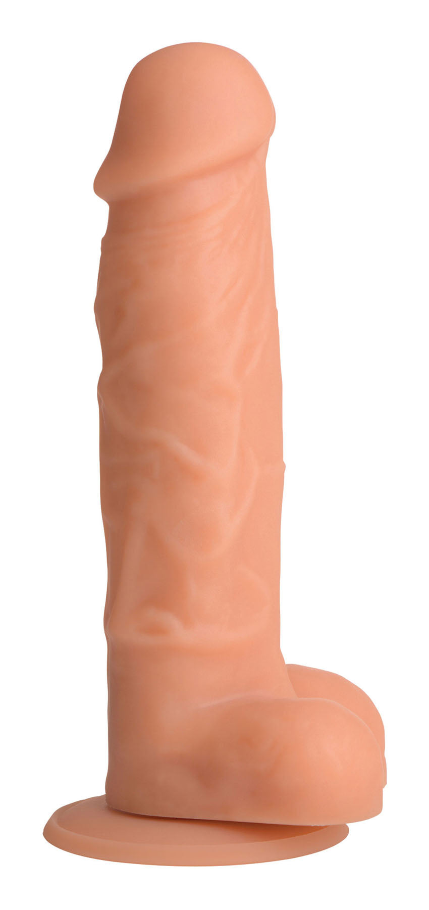 Power Pecker 7 Inch Silicone Dildo With Balls - Flesh | SU-AG371FLSH