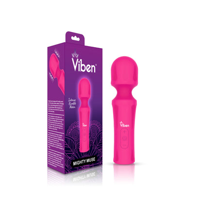 Mighty Muse - Hot Pink - Powerful Personal Wand - Massager VB-75015 810080750159 from EdgingWarehouse.com where we sell the best male sex toys and fleshlight type strokers for masturbation, edging and gooning and other men's health and sexual wellness ite