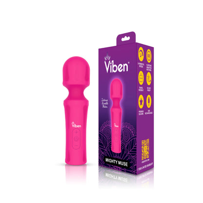 Mighty Muse - Hot Pink - Powerful Personal Wand - Massager VB-75015 810080750159 from EdgingWarehouse.com where we sell the best male sex toys and fleshlight type strokers for masturbation, edging and gooning and other men's health and sexual wellness ite