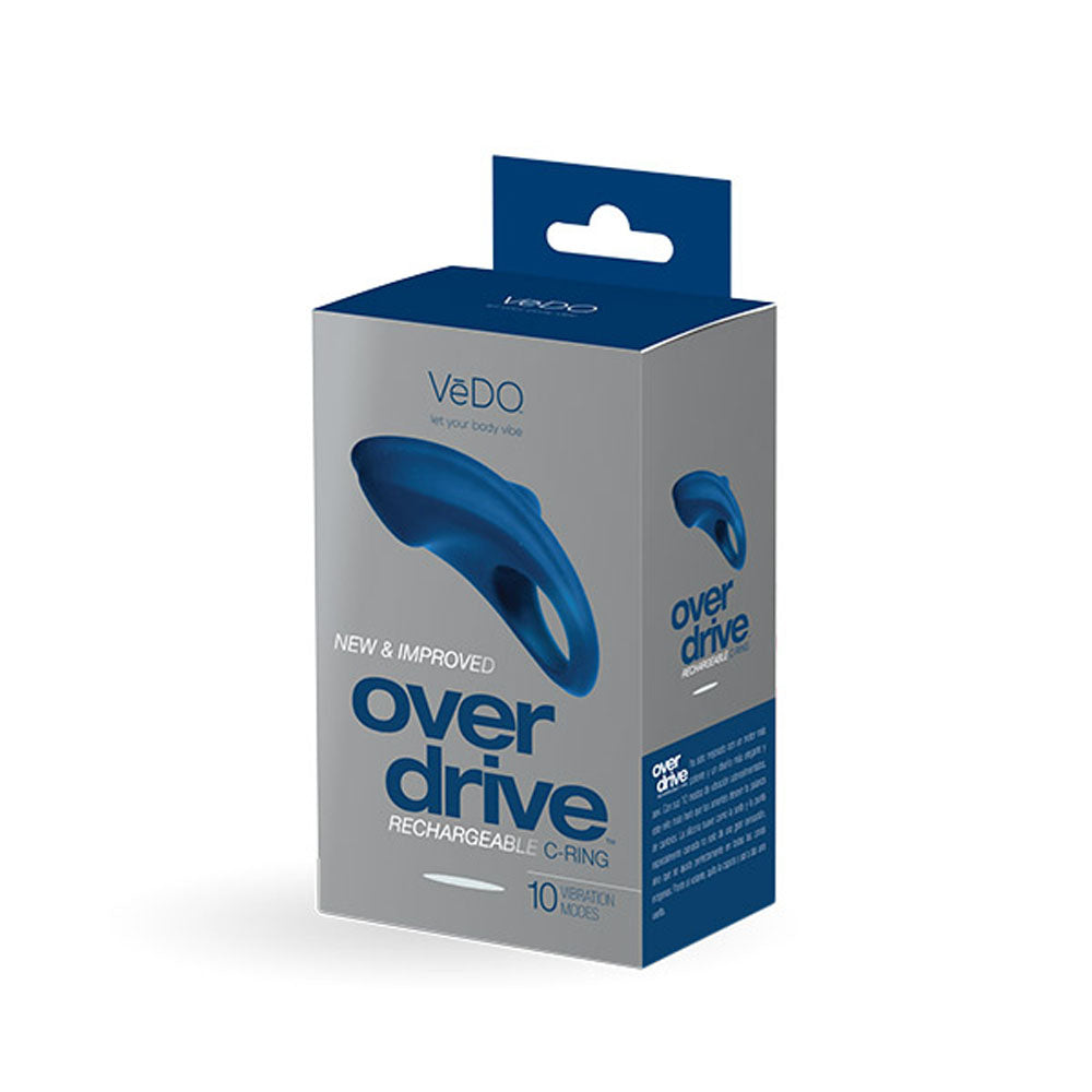 Over Drive Plus Rechargeable Cock Ring - Blue | VI-R0606