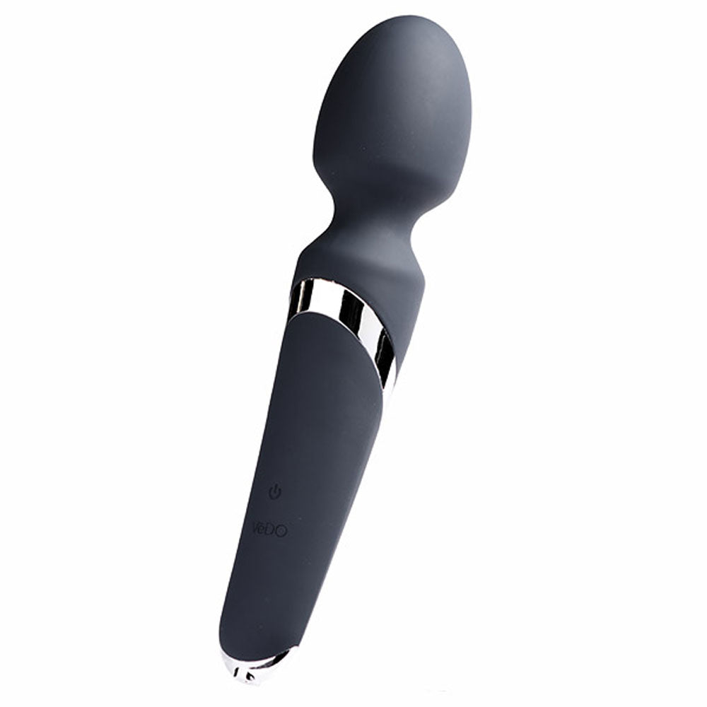 Wanda Rechargeable Wand - Just Black VI-W0108 789185756949 from EdgingWarehouse.com where we sell the best male sex toys and fleshlight type strokers for masturbation, edging and gooning and other men's health and sexual wellness items.