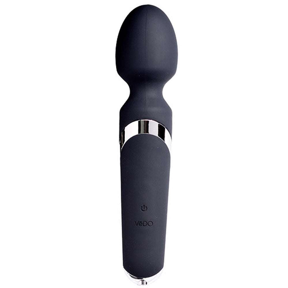 Wanda Rechargeable Wand - Just Black VI-W0108 789185756949 from EdgingWarehouse.com where we sell the best male sex toys and fleshlight type strokers for masturbation, edging and gooning and other men's health and sexual wellness items.