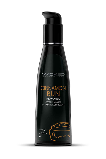 Aqua Cinnamon Bun Flavored Water Based Intimate Lubricant - 4 Fl. Oz. | WS-90344