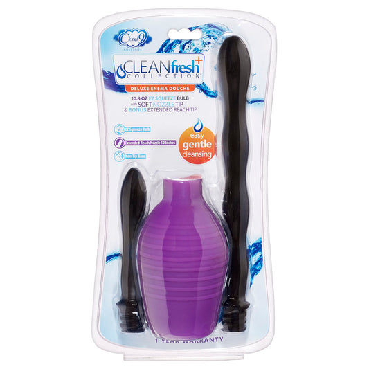 Deluxe Anal Enema Douche Kit 10.8 Oz Ez Squeeze Bulb by Cloud 9 Novelties 685239852745 available at EroticWarehouse.com