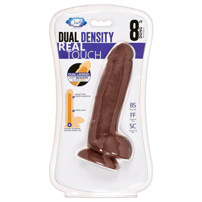 8" Dual Density Real Touch Thick With Realistic Painted Veins and Balls - Brown | WTC711