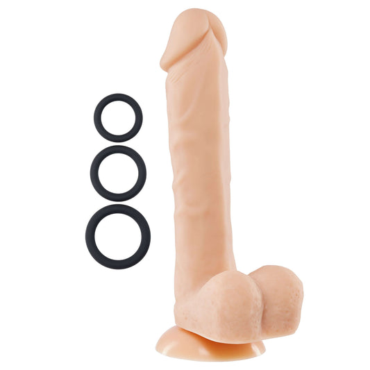 9 Inch Silicone Pro Odorless Dong - Flesh | WTC852882