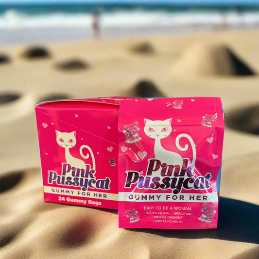 Pink Pussycat Sexual Enhancement Gummies For Her - 24 Pack