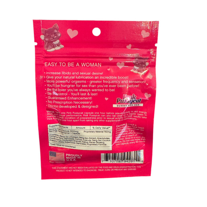 Pink Pussycat Sexual Enhancement Gummies For Her - 24 Pack