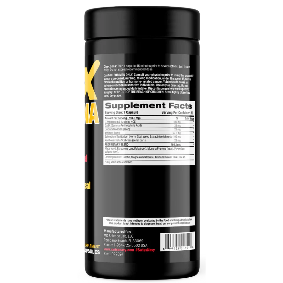 Max Stamina - 60 Count Bottle by Swiss Navy MD-MST 699439006518 from EdgingWarehouse.com where we sell the best male sex toys and fleshlight type strokers for masturbation, edging and gooning and other men's health and sexual wellness items.
