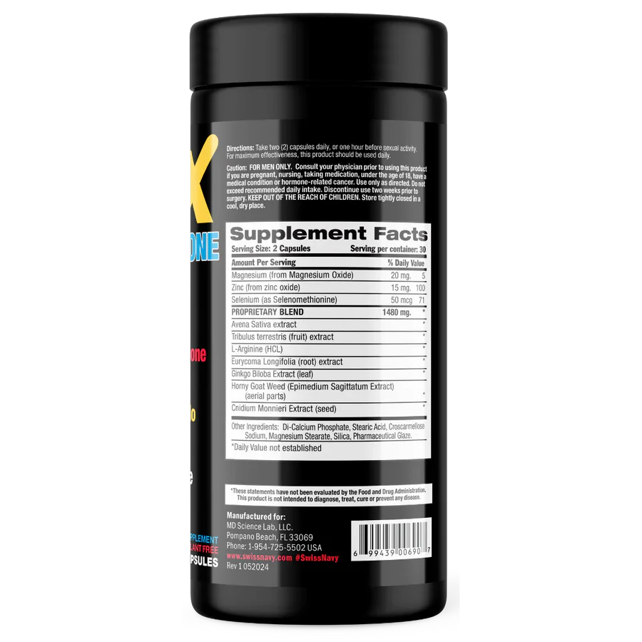 Max Testosterone - 60 Count Bottle by Swiss Navy MD-MT60 699439006907 from EdgingWarehouse.com where we sell the best male sex toys and fleshlight type strokers for masturbation, edging and gooning and other men's health and sexual wellness items.