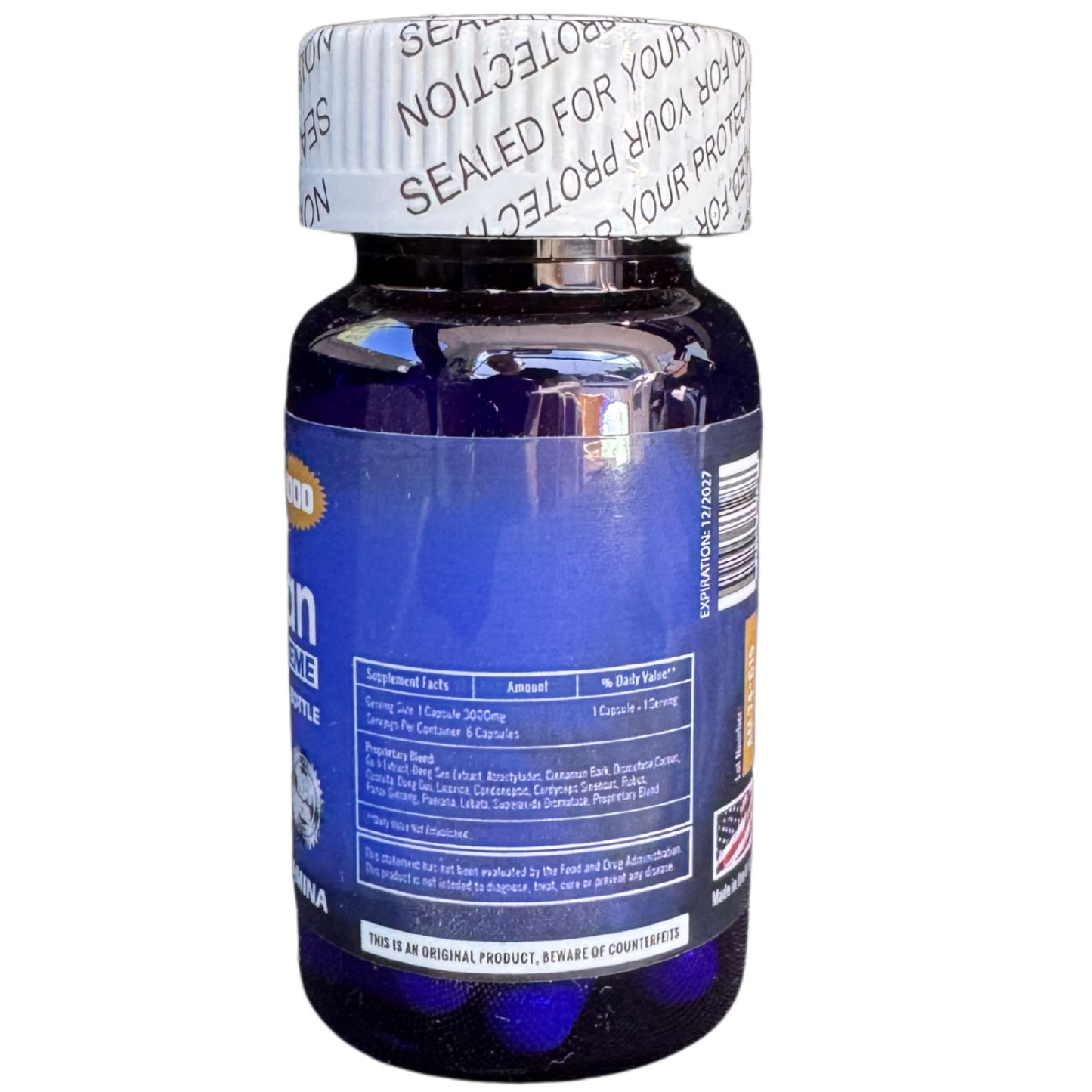 Alpha Man Extreme 3000 6ct Bottle